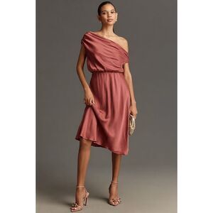 Maeve Burgundy Cowl Neck Maxi Dress – Size Small